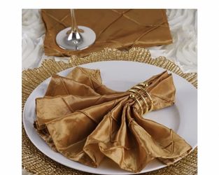 17’ By 17’ Gold Cloth Napkins