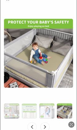 King bed toddler rails