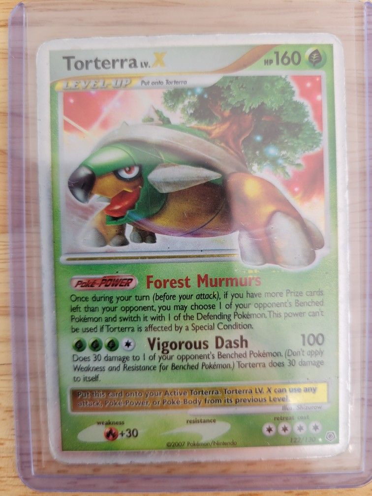 3 Vintage LvX- Pokemon Cards - Torterra, Heatran, Magmortar