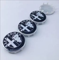 New 60mm Alfa Romeo rim center caps SHIPPING AVAILABLE