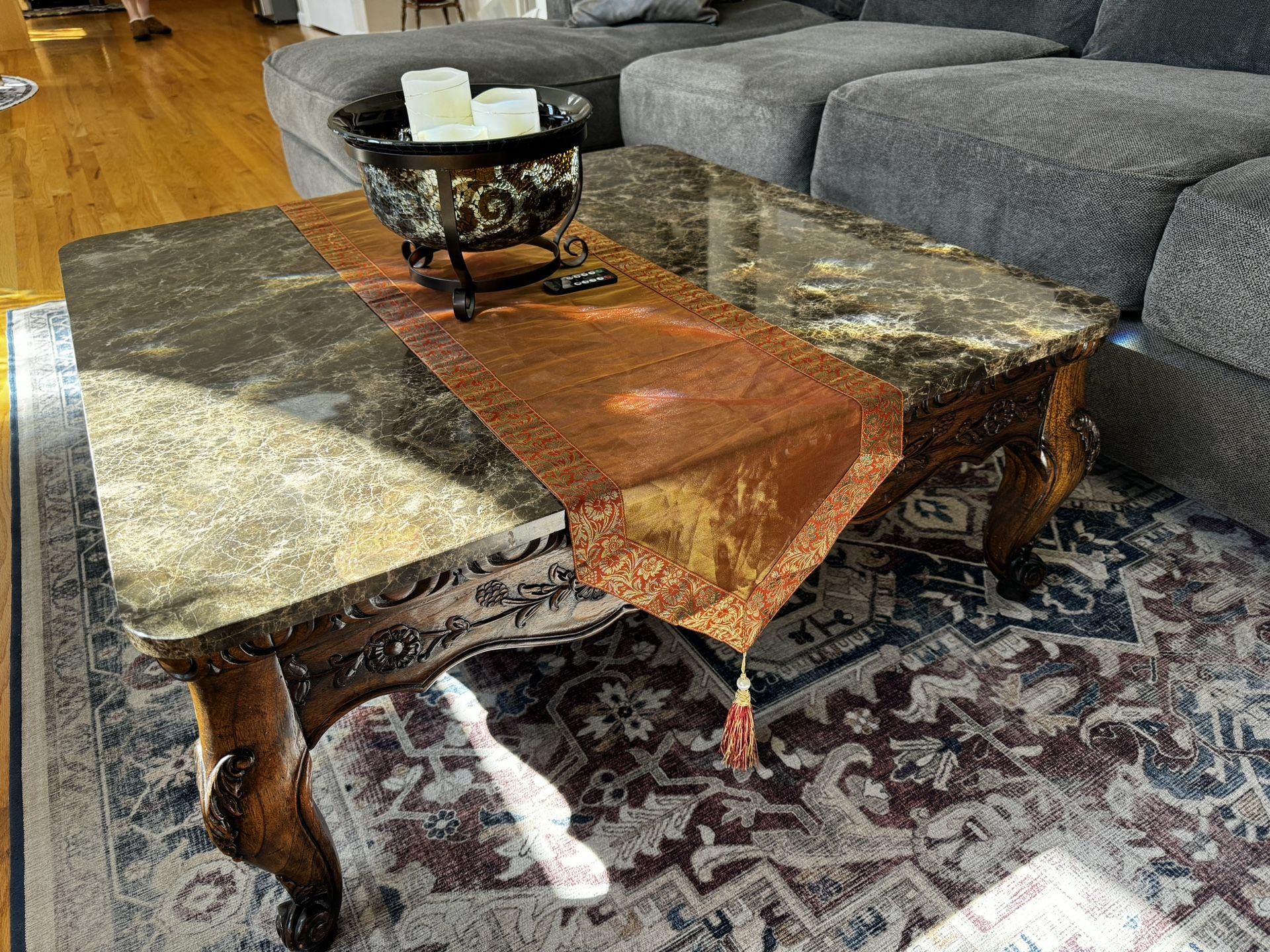 Marble table