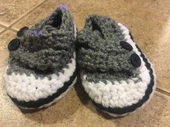 Converse crochet slippers
