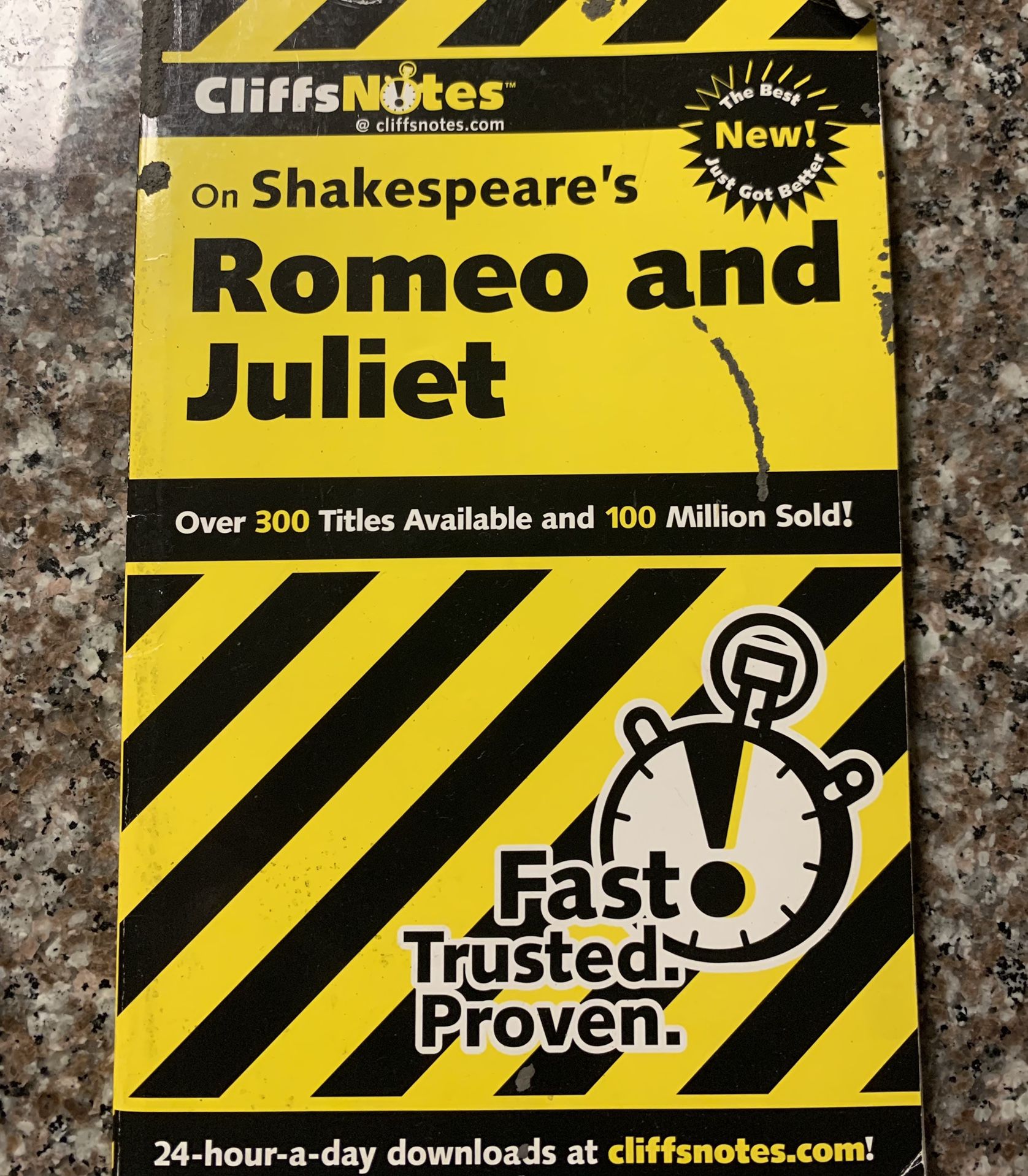 Romeo and Juliet Cliff Notes Book