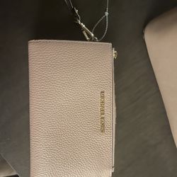 mk wallet pink 