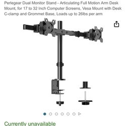Dual monitor desk mount (mount only)