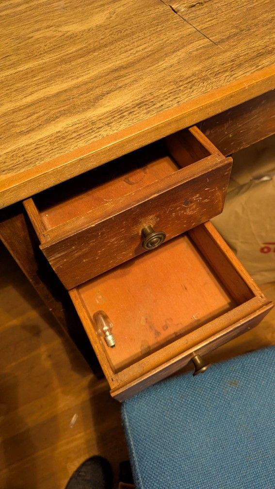 Vintage 1970s So Sewing Table/ Possible Vanity