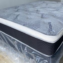 Queen Euro Bamboo Pillow Top!!