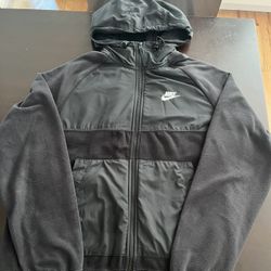 Women’s SMALL  Nike Sherpa Zip Up Hoodie