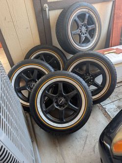 Brand new Vogue tires and rims. Five rims five tires