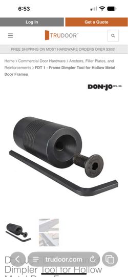 Punch & Dimpler for hollow metal door frames