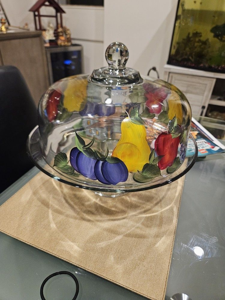 Hand Painted Cake & Dessert tray