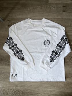 Best Quality!White Chrome Heart Long Sleeve