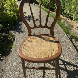 Vintage Victorian Style Cane Side Chair