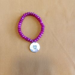 8 inch Red Stone Bracelet 