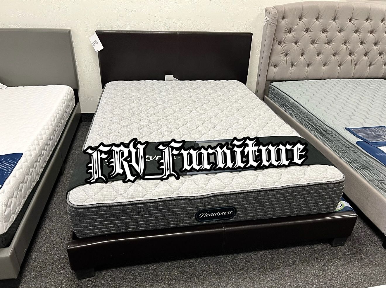 New Queen Bed Frame With Mattress 