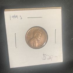 1945 S Wheat Penny 