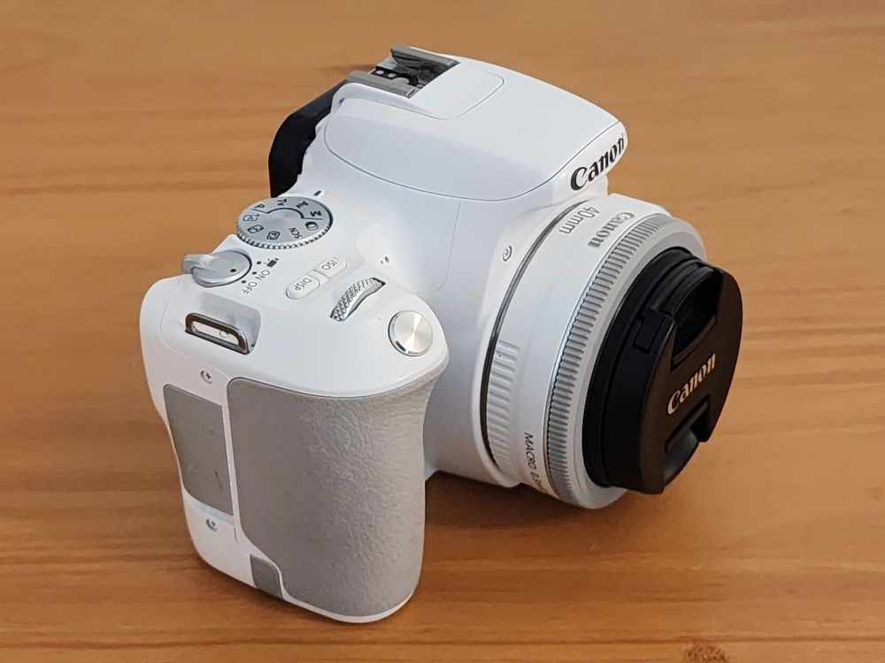 Canon EOS Rebel SL2 DSLR (White) + Canon EF 40mm f/2.8 STM Pancake
