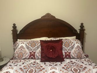 Bed with mattress