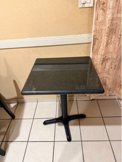 Black Marble square table /Mesa cuadrada de Marmol Negro