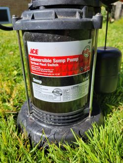 Submersible pump 1/3hp with hose