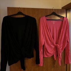 Set Of Two Carole Hochman Long Sleeve  Cardigan 3XL 