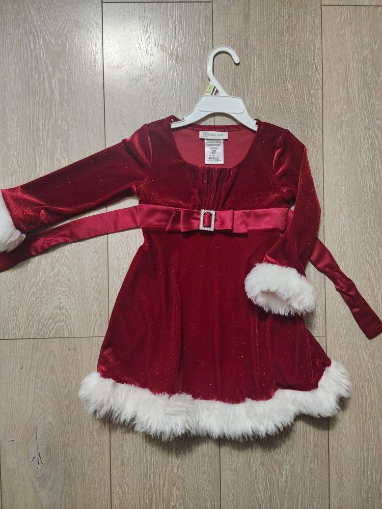 Beautiful Santa Christmas Dress, 3T, $18