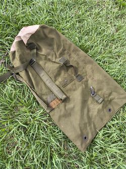 VIETNAM WAR 1975 VINTAGE COLLECTIBLE CANVAS US DUFFEL BAG LARGE