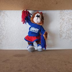 NY Giants Stuffed  Bear Cheerleader