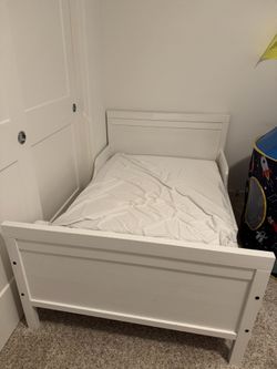 Ikea Toodler-Junior Bed Frame And Mattress