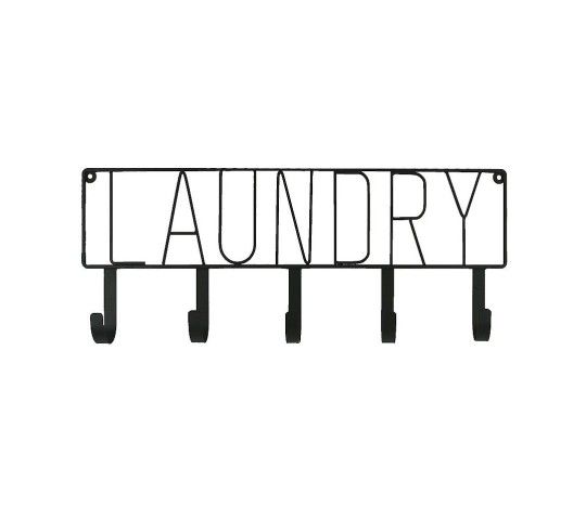 Laundry 5-Hook Wall Decor (brand new)