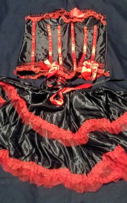 two-piece Saloon girl costume