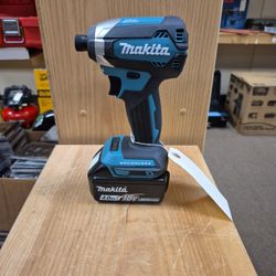 Like New Makita 18 Volt Brushless XDT13 Impact Driver With 4ah Battery 