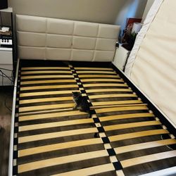 Queen Bed Frame - completely Intact And Disassembled