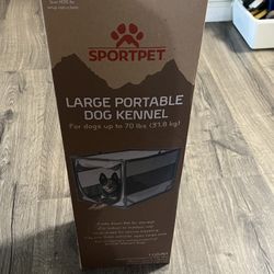 SPORTPET  Large Portable Dog Kennel 