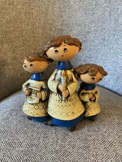 Vintage Christmas 1970’s Choir Boys Trio Figurine from Japan