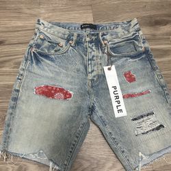 Purple Brand Bandana Shorts size 29 