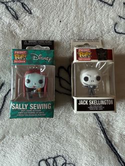 Funko Pocket Pop Keychains Sally & Jack Skellington