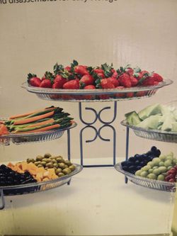 5-Tier Party Serving Tray Stand Set