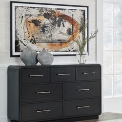 Rowanbeck Black Dresser - Shop Now Pay Later - $39 Down