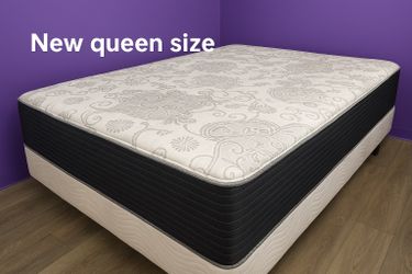 New queen mattress and box spring 2 pc bed frame is not included