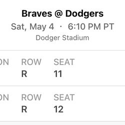 Dodger Tickets 5/4