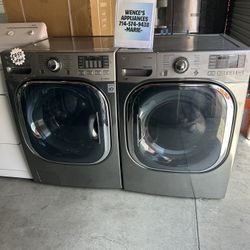 LG FRONTAL WASHER & GAS DRYER SET 