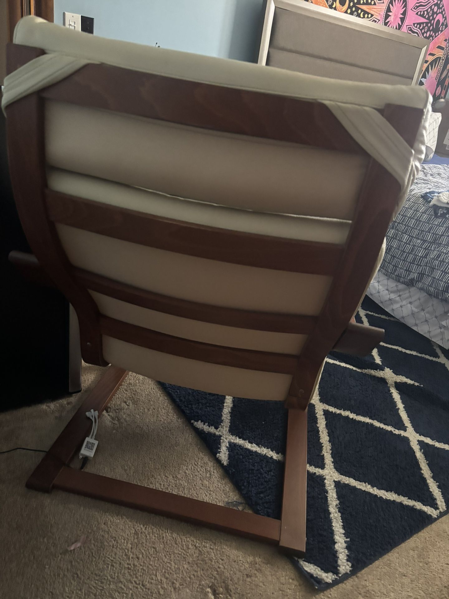 Arm Chair , Brown/beige Off White