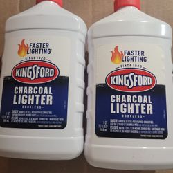 2 Pack of Kingsford Odorless Charcoal Lighter Fluid for BBQ Charcoal 32 Fluid Ounces (Package May Vary)


