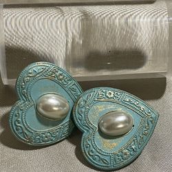 Heart Clip On Earrings 