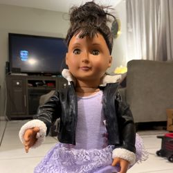 Doll  With Clothes And Accessories