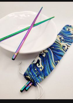 Chopsticks! Stainless steel with free bag
