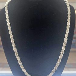 925 Silver Rope Chain 6mm