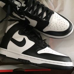 Nike dunk hi Panda 9.5 New