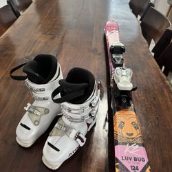 Girls Complete Ski Setup - Ski’s, Boots, Bindings